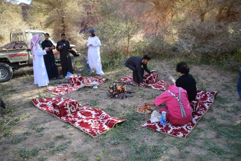 Picknick mit Einheimischen